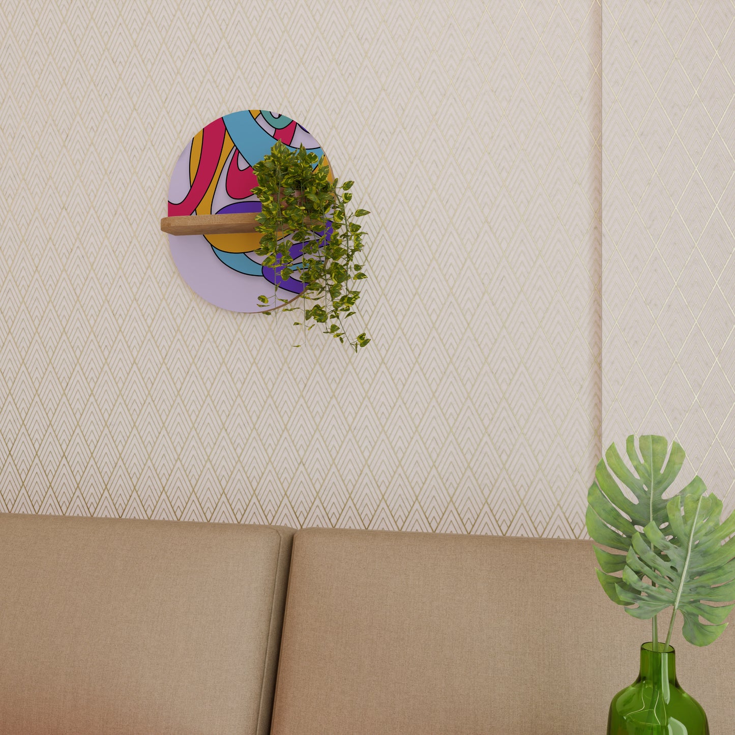 COLOR STREAM Art Shelf