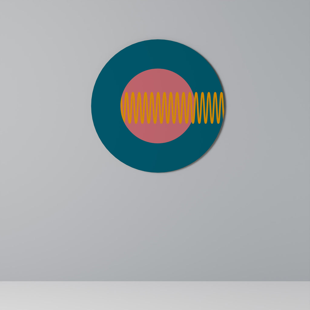 SOURCE SONORE Art mural rond