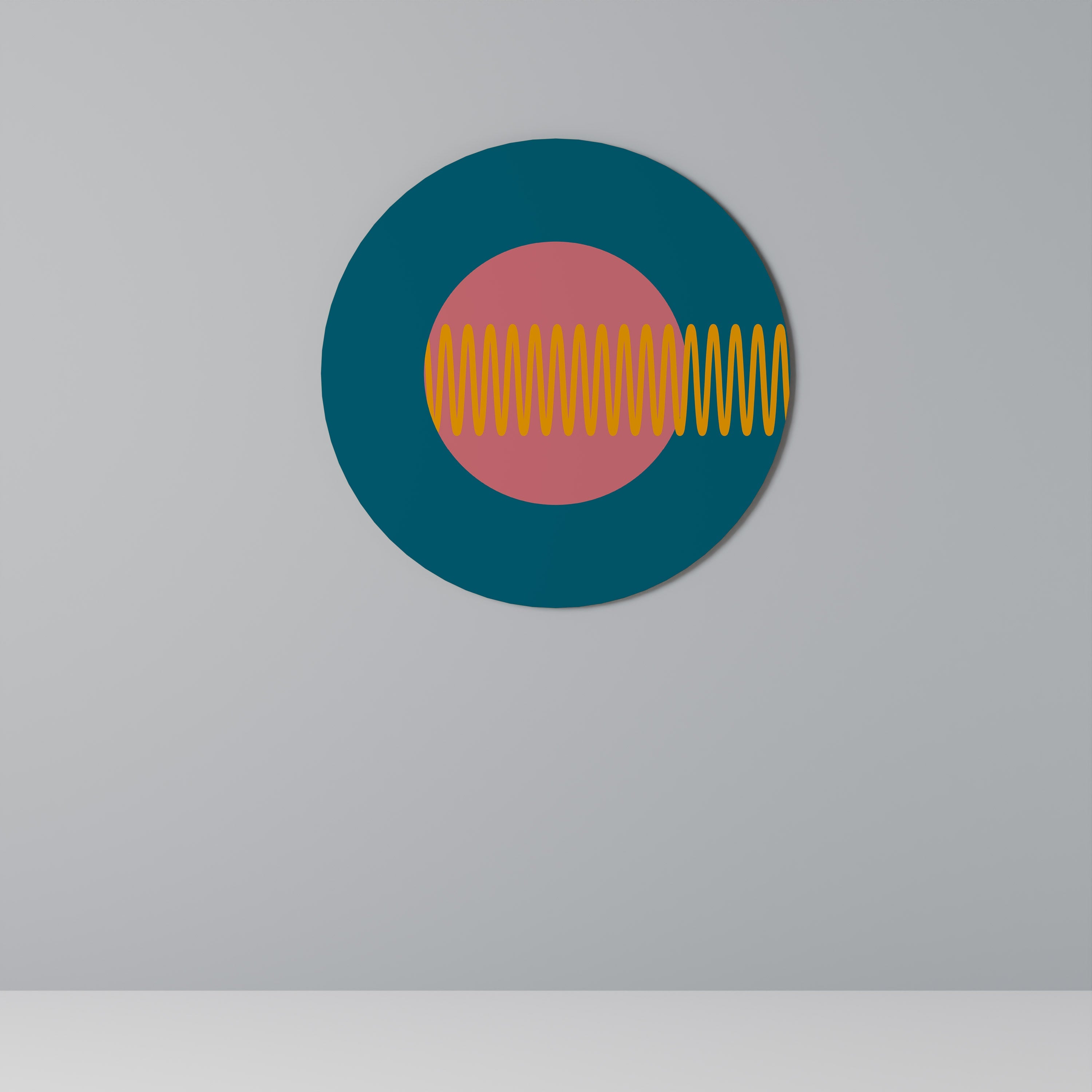 SOURCE SONORE Art mural rond