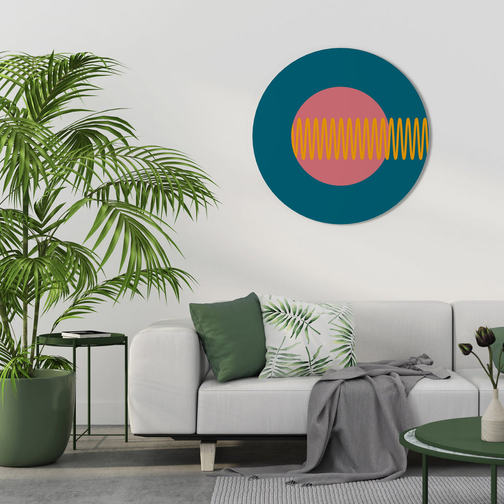 SOURCE SONORE Art mural rond
