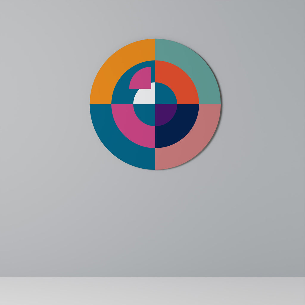 CRÉER ENSEMBLE Art mural rond