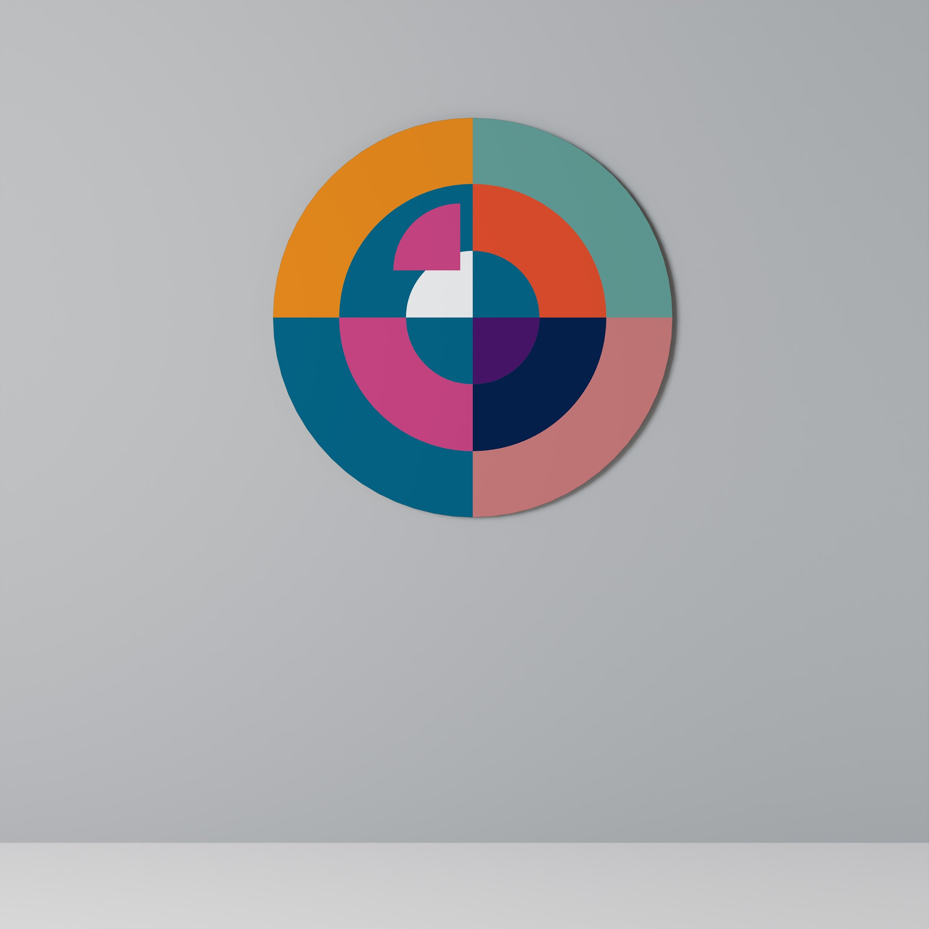 CRÉER ENSEMBLE Art mural rond