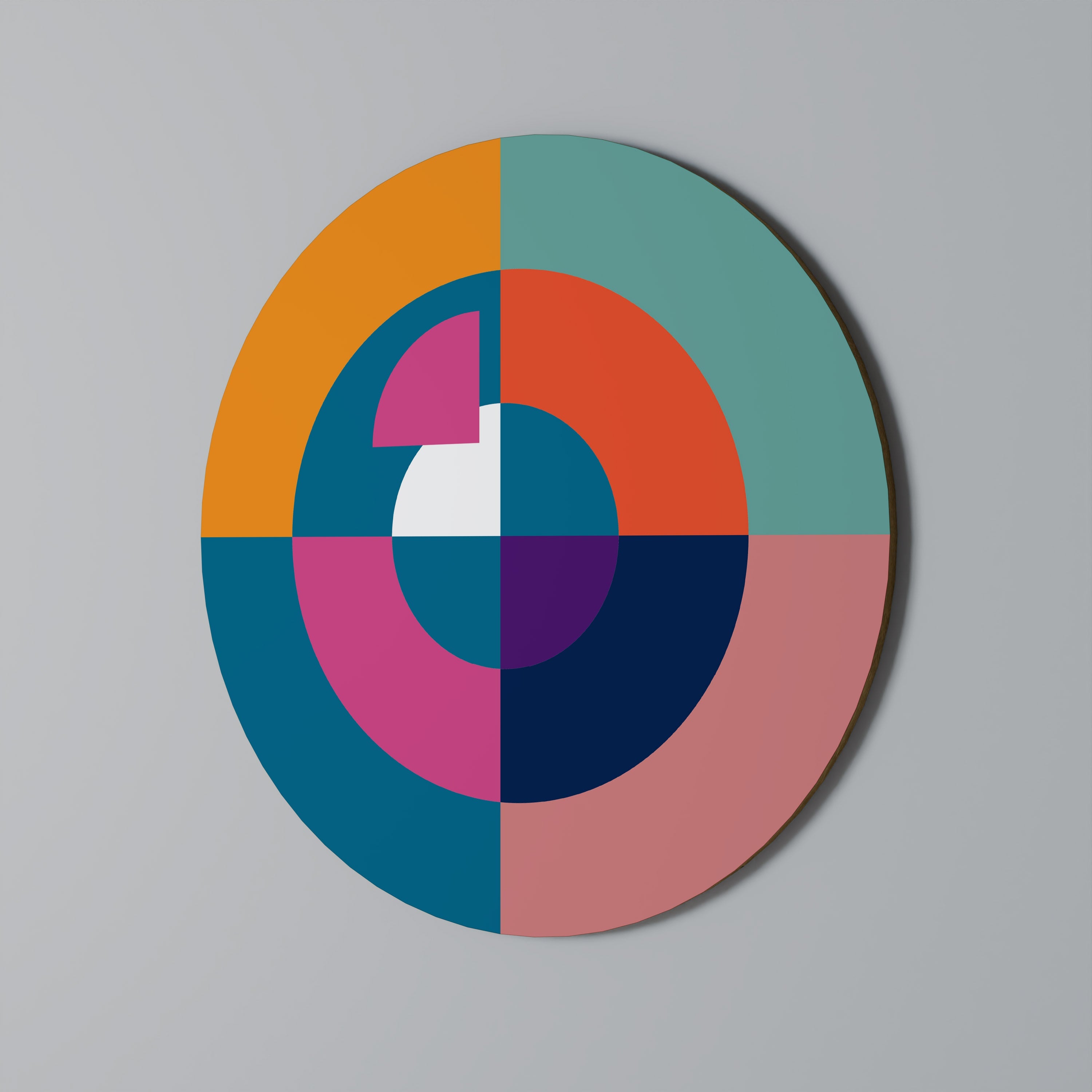 CRÉER ENSEMBLE Art mural rond