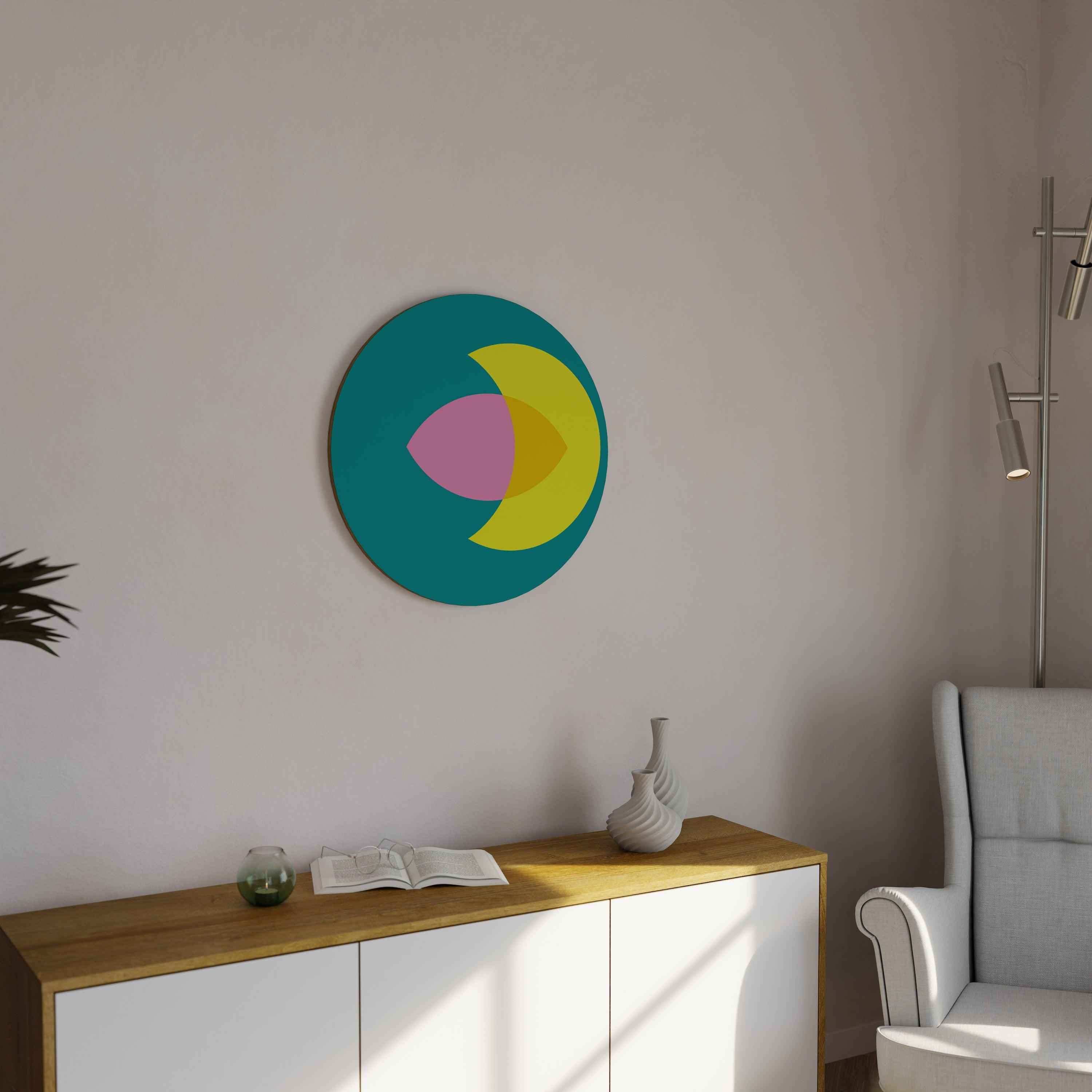 SOUTIEN SPIRITUEL Art mural rond