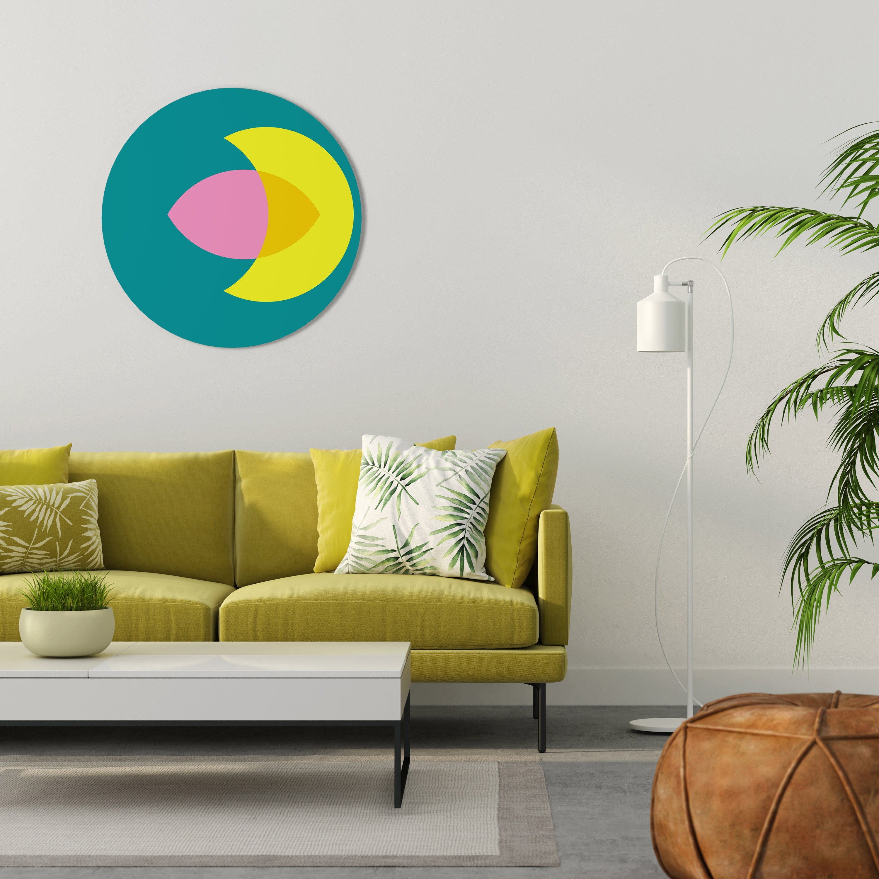 SOUTIEN SPIRITUEL Art mural rond