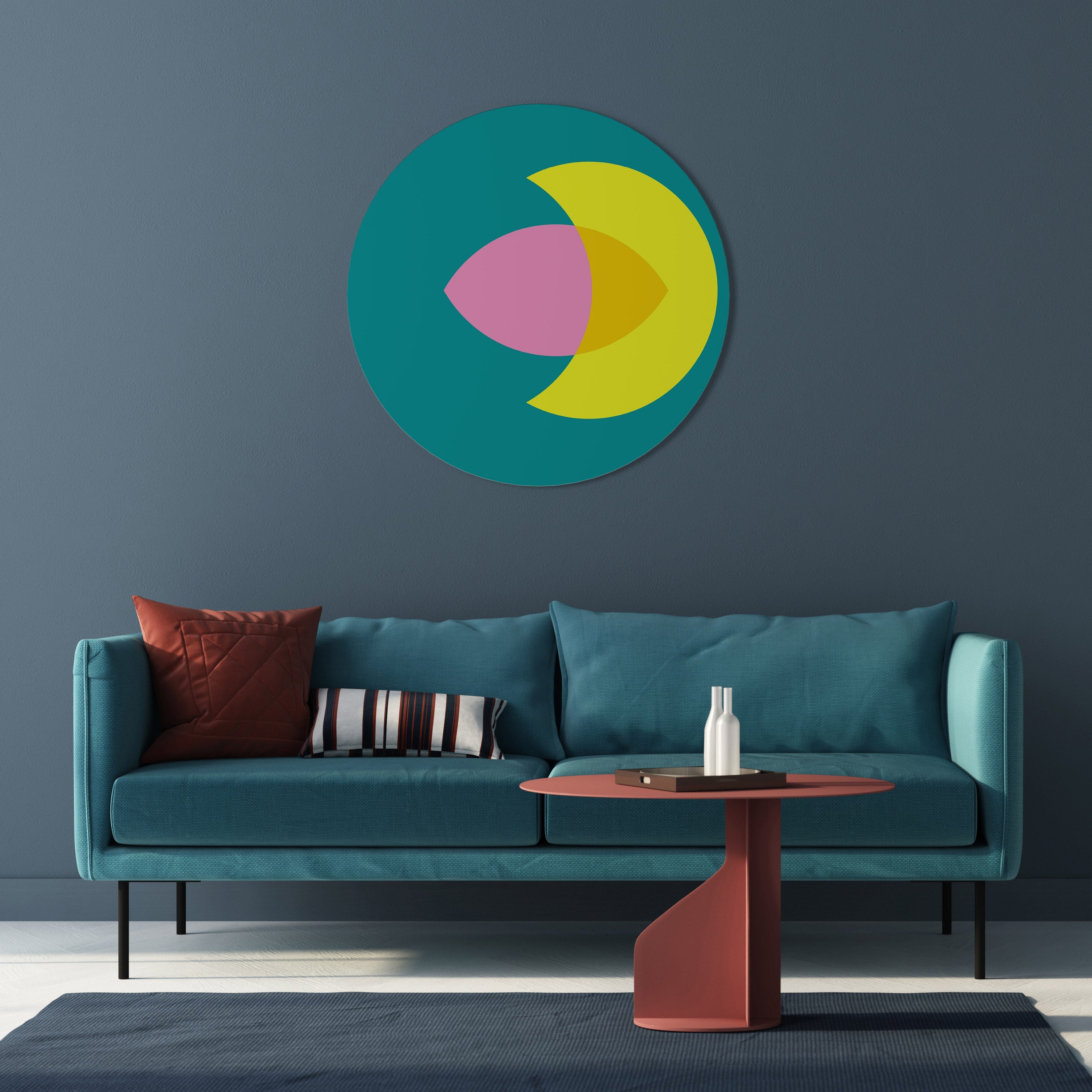 SOUTIEN SPIRITUEL Art mural rond