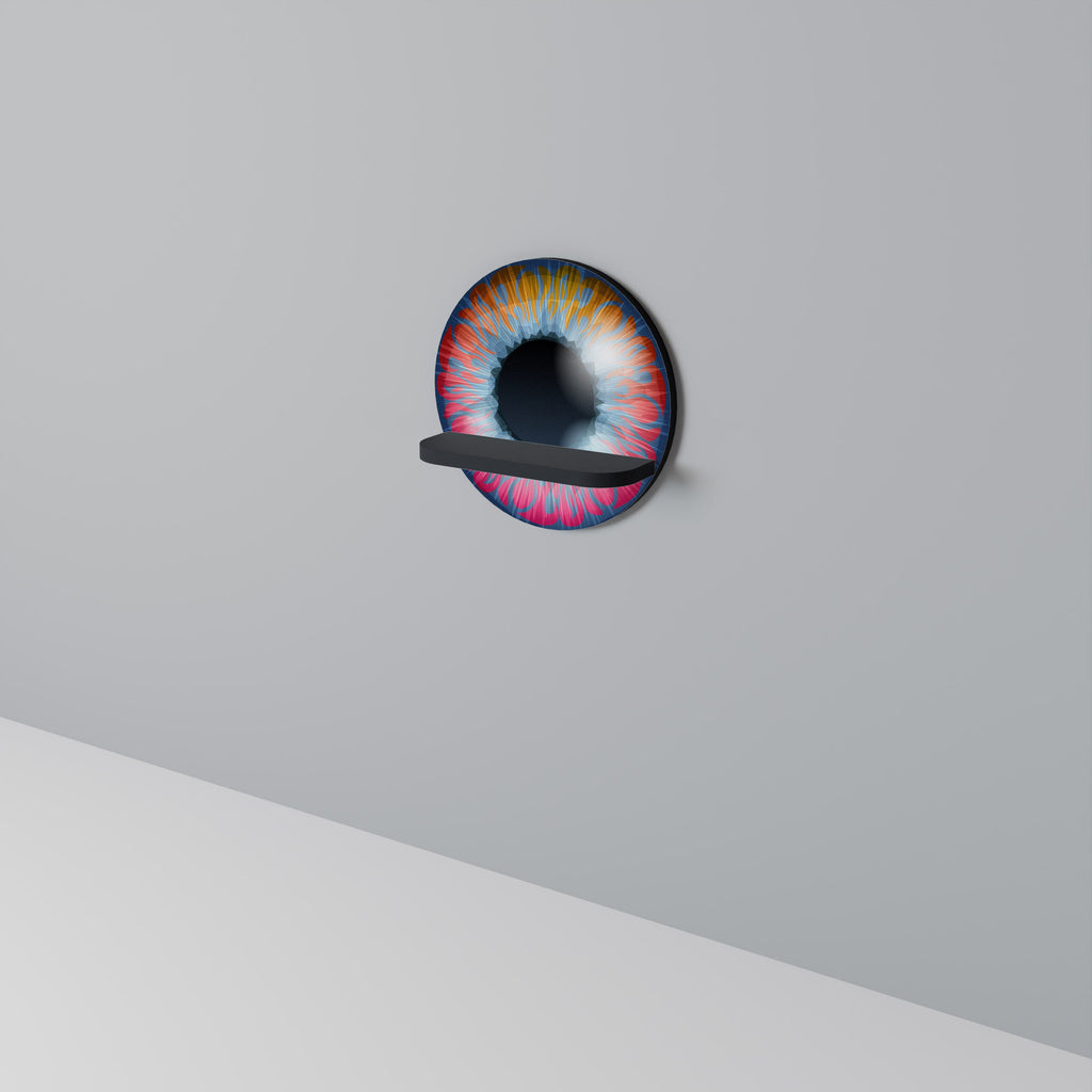Étagère d'art ronde FANTASY EYE en finition noire