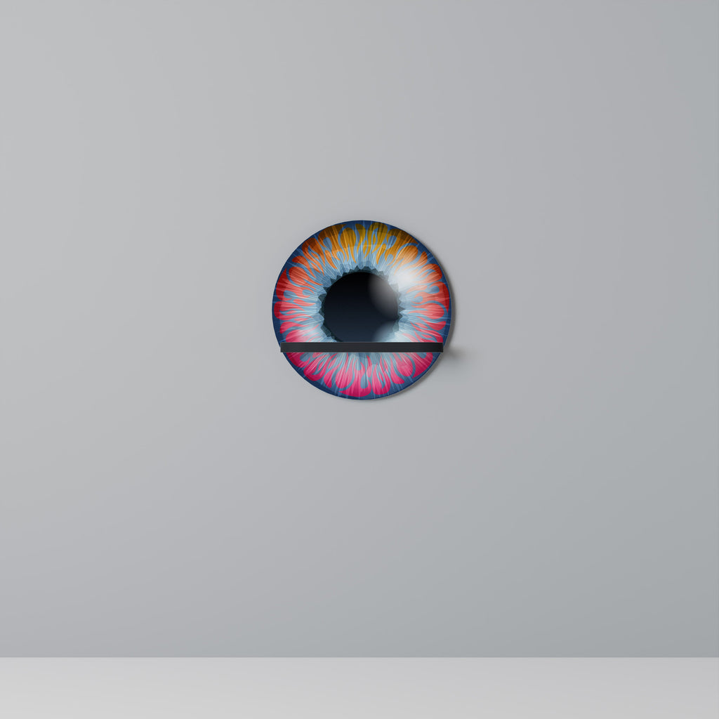 Étagère d'art ronde FANTASY EYE en finition noire