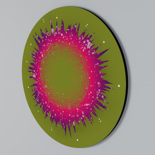 EXPLOSION ESSENCE Round Wall Art