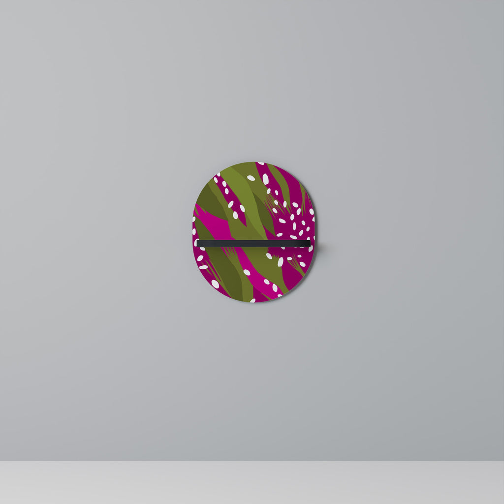 Étagère d'art ovale ENCHANTED TIGER en finition noire