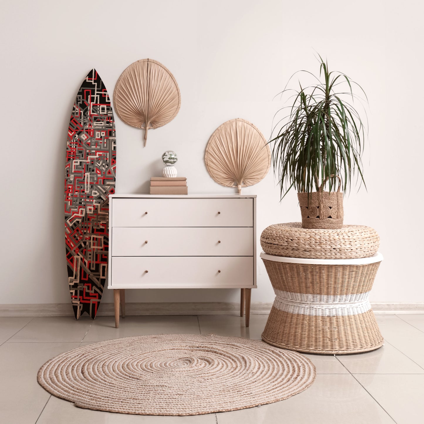 BROKEN LINES Surfboard Decorative Panel