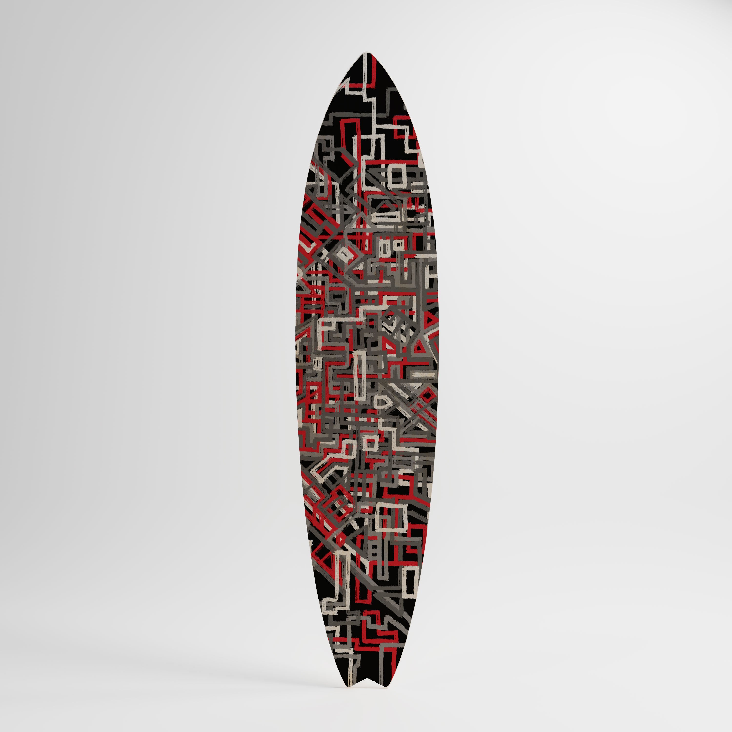 BROKEN LINES Surfboard Decorative Panel