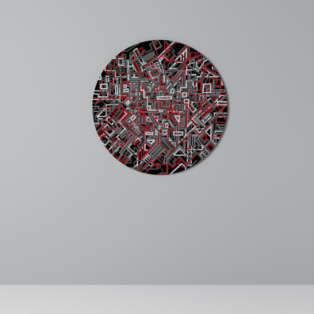 Décoration murale ronde BROKEN LINES