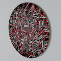 BROKEN LINES Round Wall Art