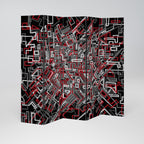 BROKEN LINES 5-Panel Room Divider