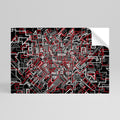 BROKEN LINES Peel and Stick Horizontal Poster