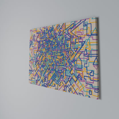 MEMORIES MAP Horizontal Canvas Print
