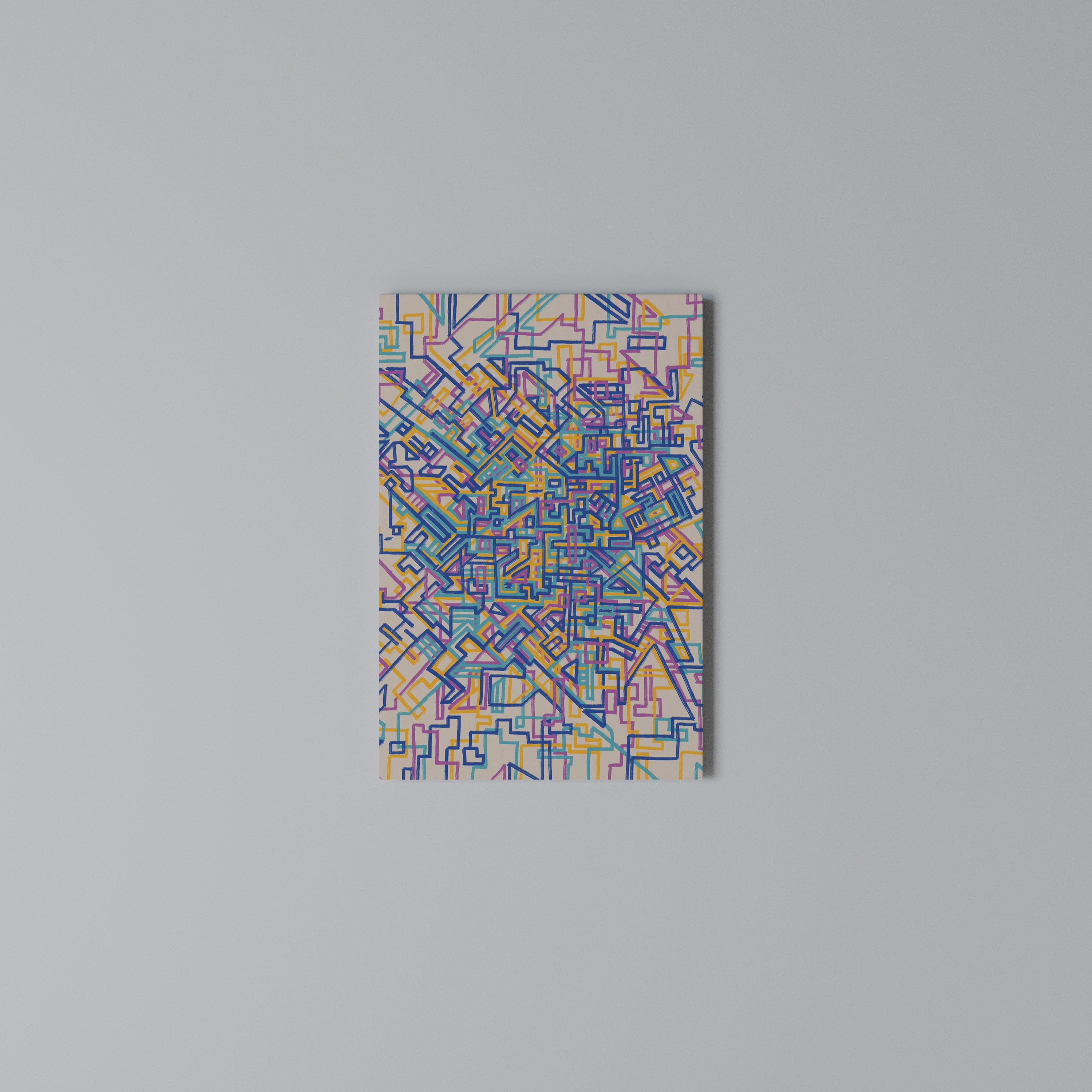 MEMORIES MAP Vertical Canvas Print