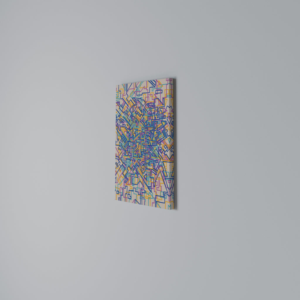 MEMORIES MAP Vertical Canvas Print