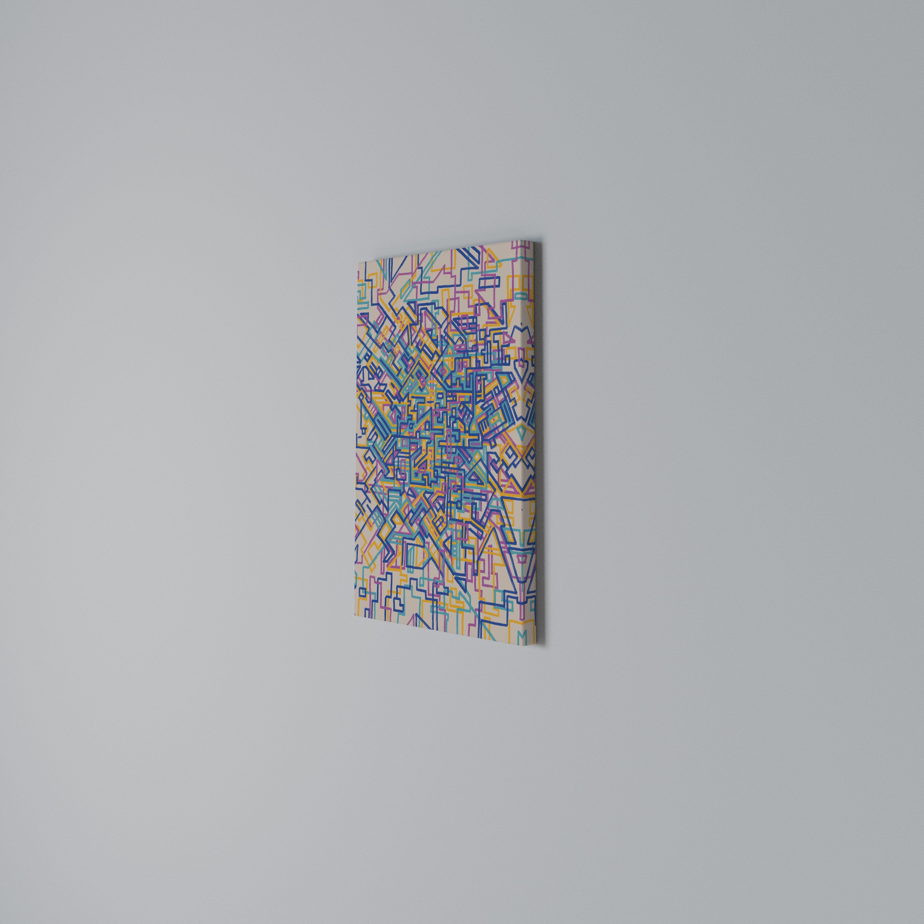 MEMORIES MAP Vertical Canvas Print