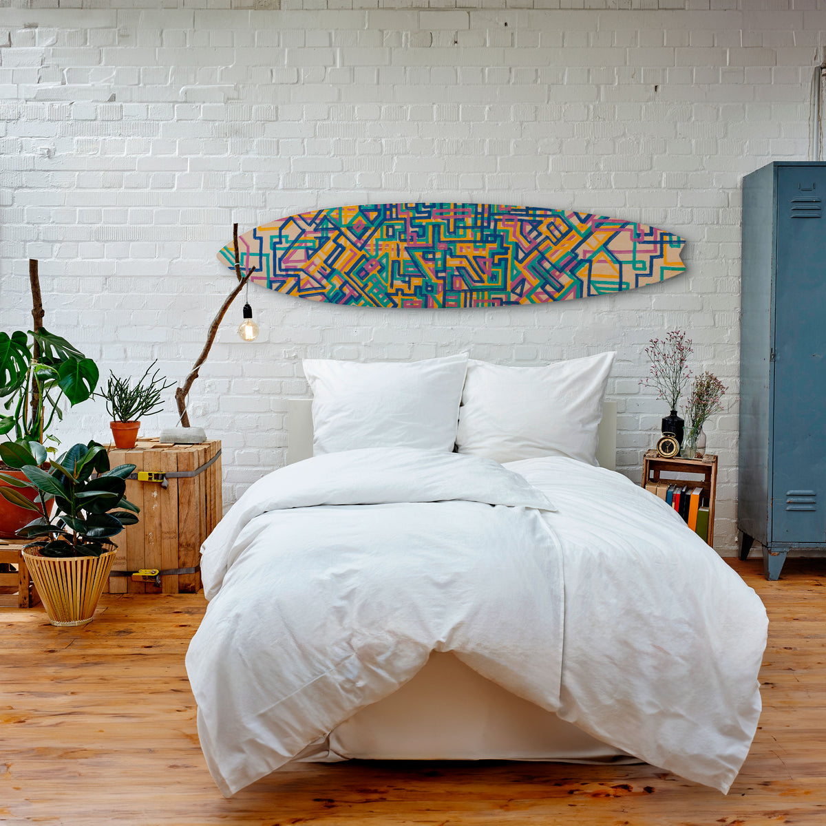 MEMORIES MAP Surfboard Decorative Panel