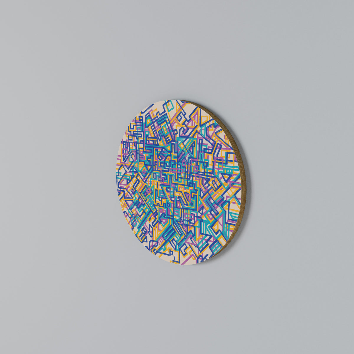 MEMORIES MAP Round Wall Art