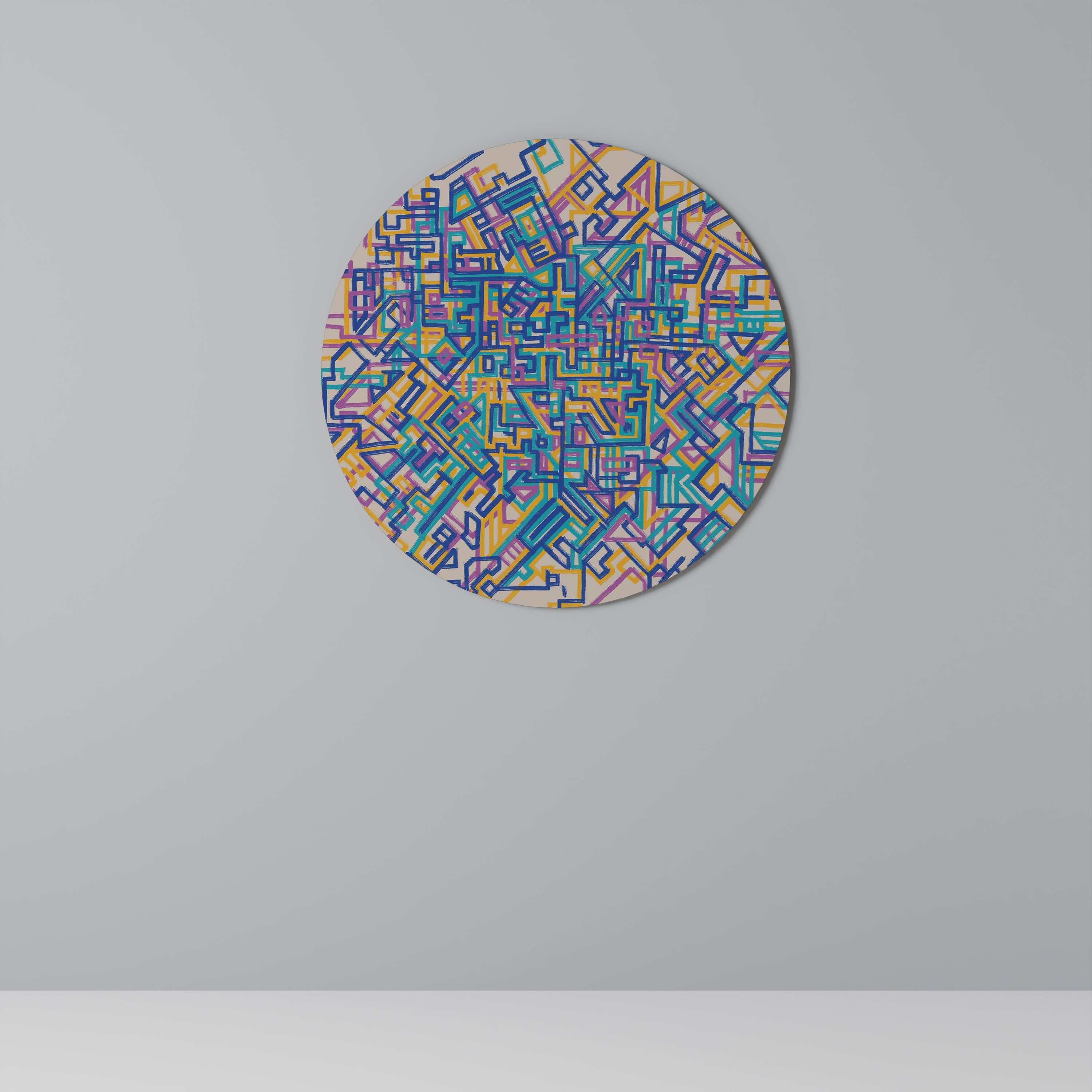 CARTE DES SOUVENIRS Décoration murale ronde