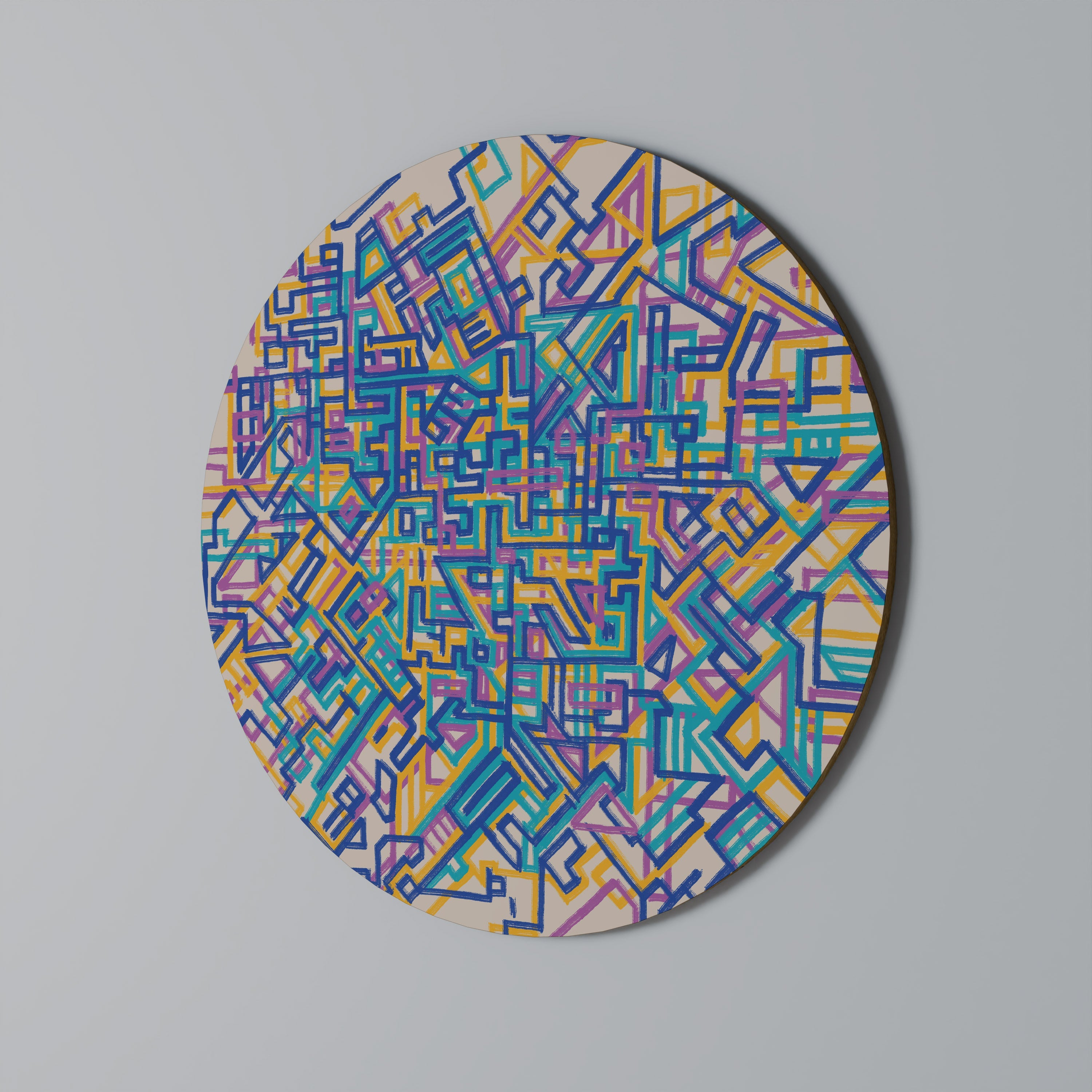 CARTE DES SOUVENIRS Décoration murale ronde