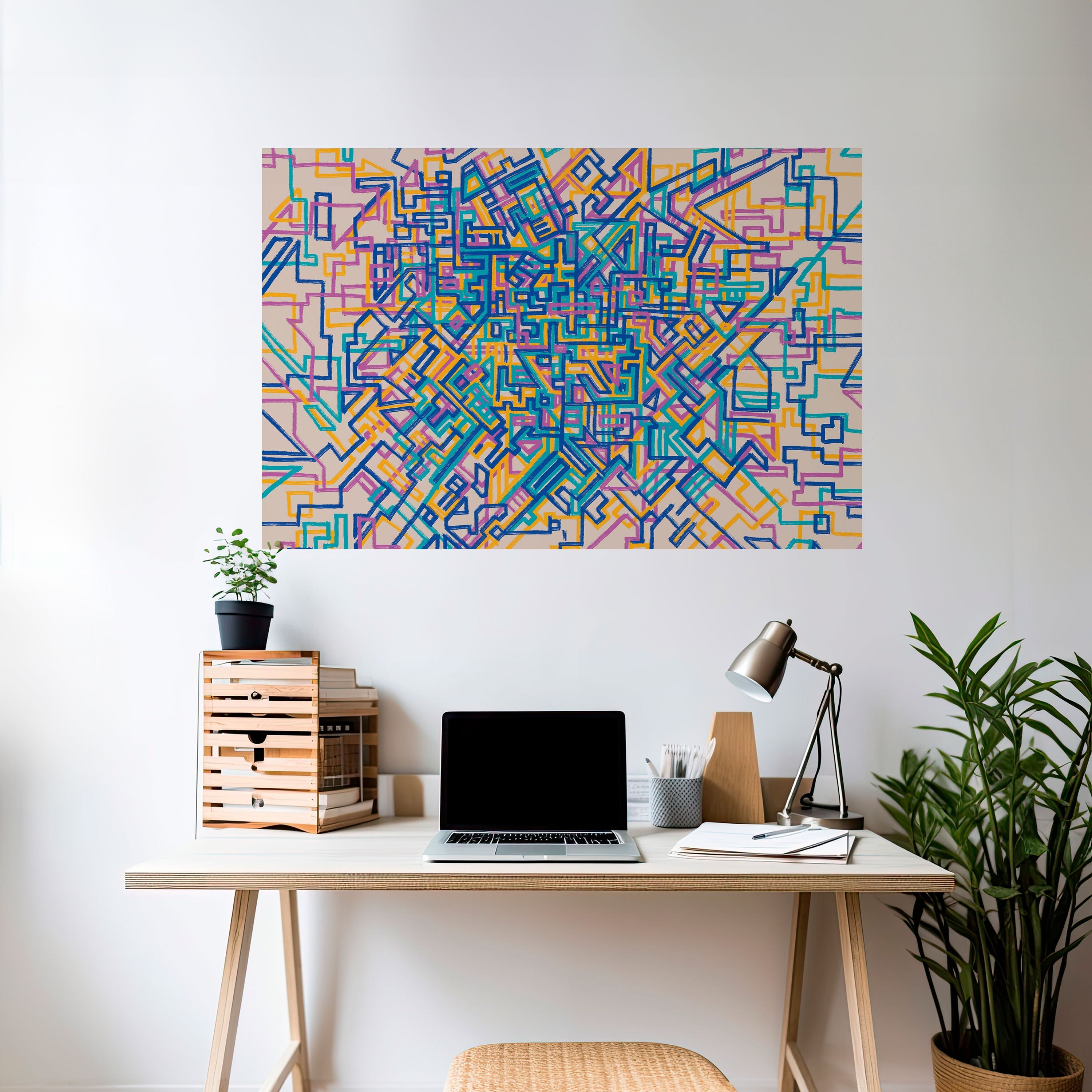 CARTE DES SOUVENIRS Affiche horizontale autocollante