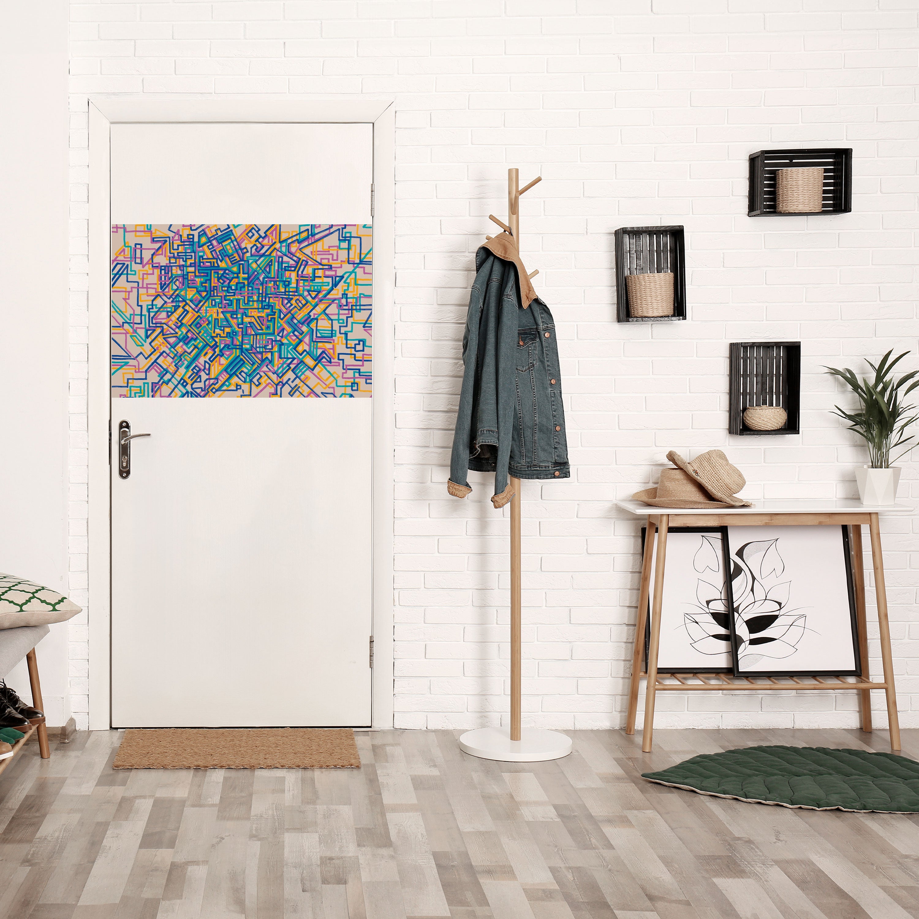 CARTE DES SOUVENIRS Affiche horizontale autocollante