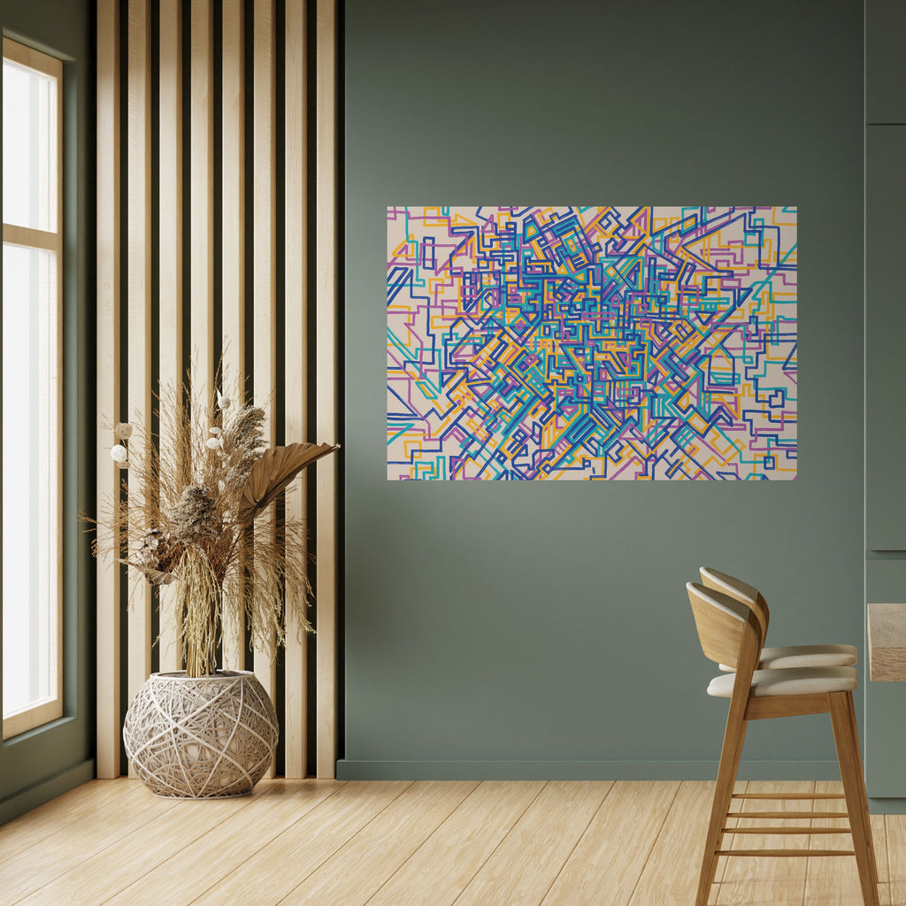 CARTE DES SOUVENIRS Affiche horizontale autocollante