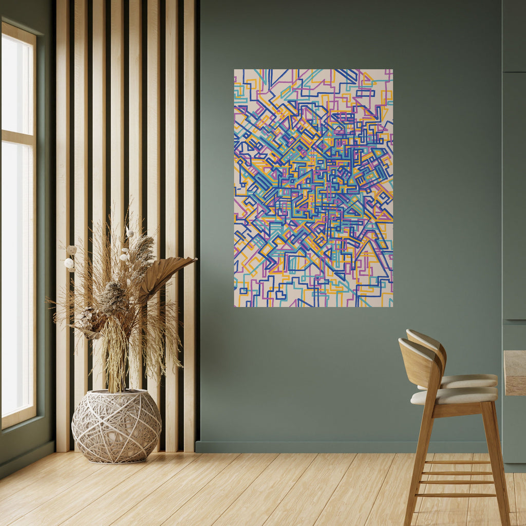 Affiche verticale autocollante CARTE DES SOUVENIRS