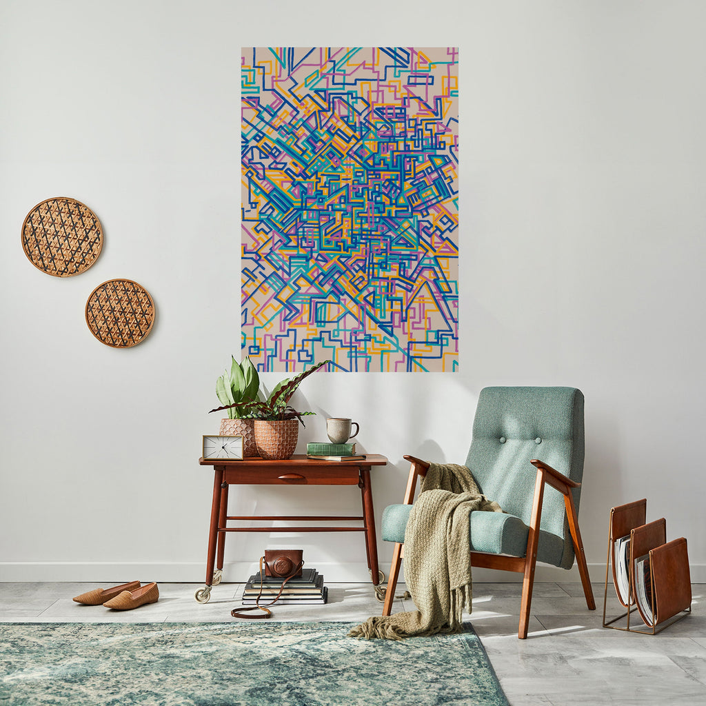 Affiche verticale autocollante CARTE DES SOUVENIRS