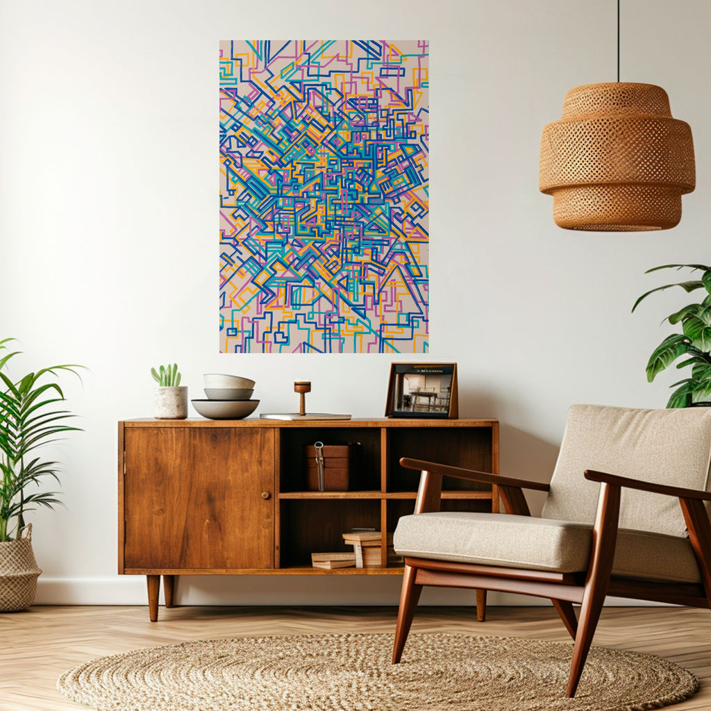 Affiche verticale autocollante CARTE DES SOUVENIRS