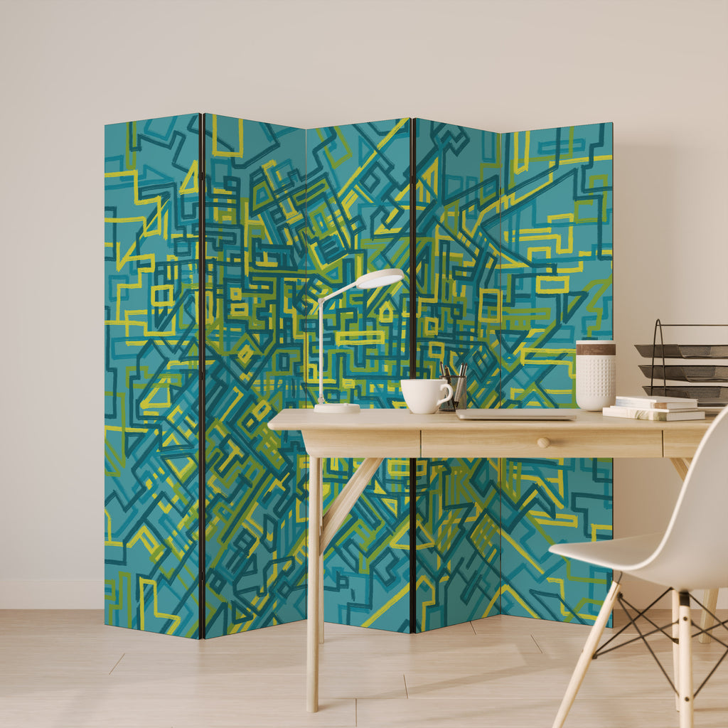 NOSTALGIC MEMORIES 5-Panel Room Divider