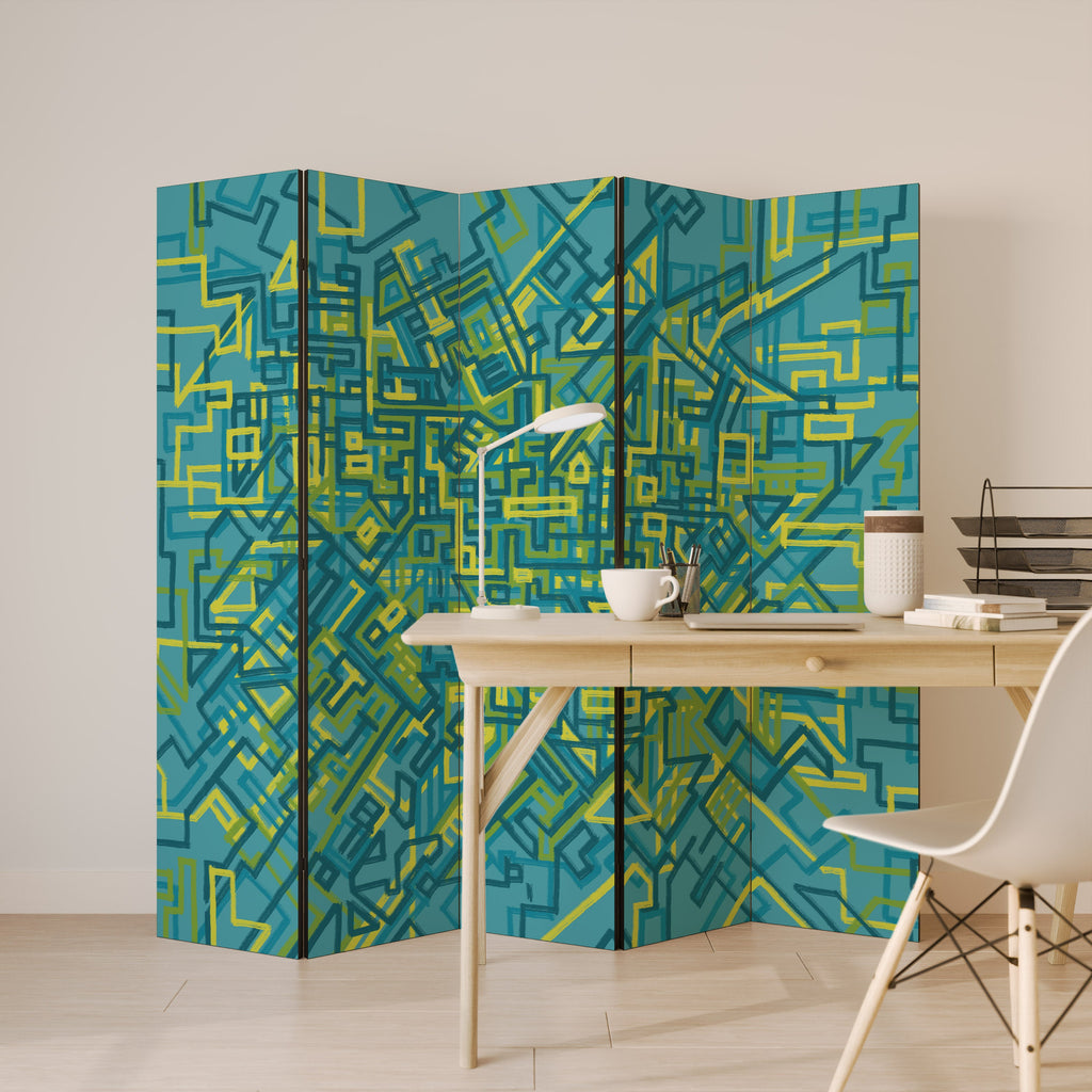 NOSTALGIC MEMORIES Decorative 5-Panel Room Divider