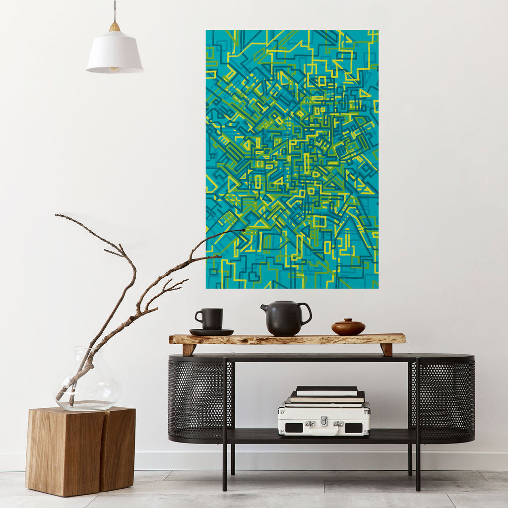 Affiche verticale autocollante « SOUVENIRS NOSTALGIQUES »