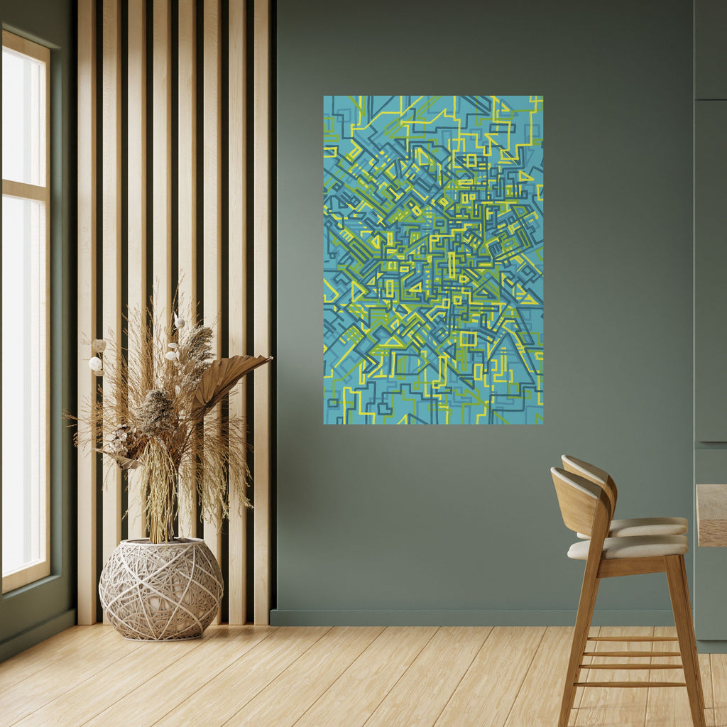 Affiche verticale autocollante « SOUVENIRS NOSTALGIQUES »