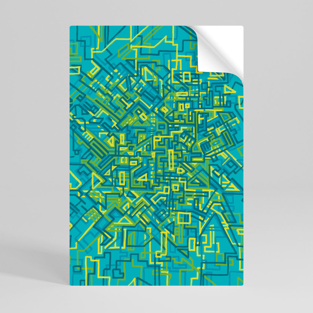 Affiche verticale autocollante « SOUVENIRS NOSTALGIQUES »