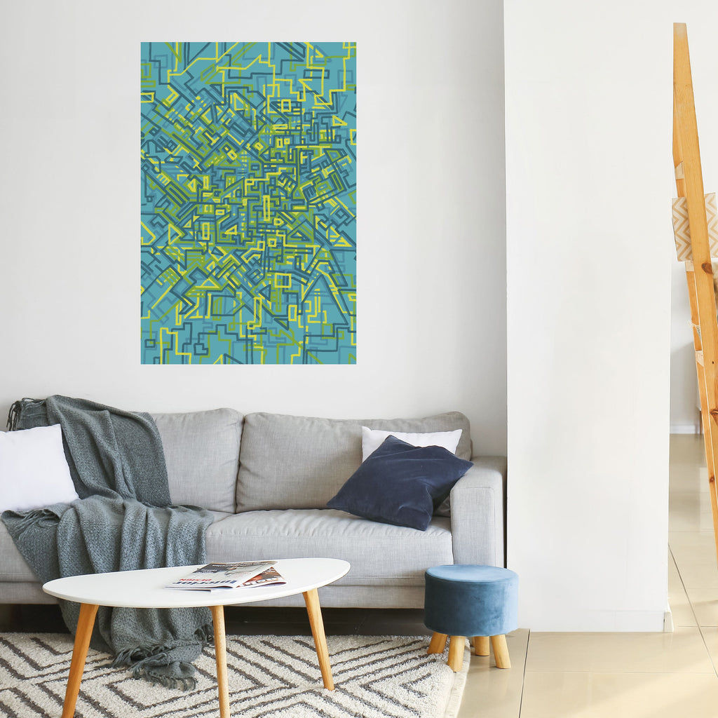 Affiche verticale autocollante « SOUVENIRS NOSTALGIQUES »