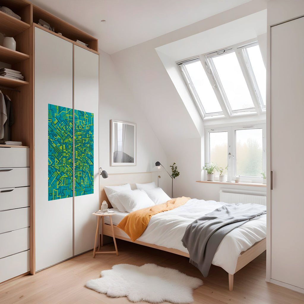 Affiche verticale autocollante « SOUVENIRS NOSTALGIQUES »