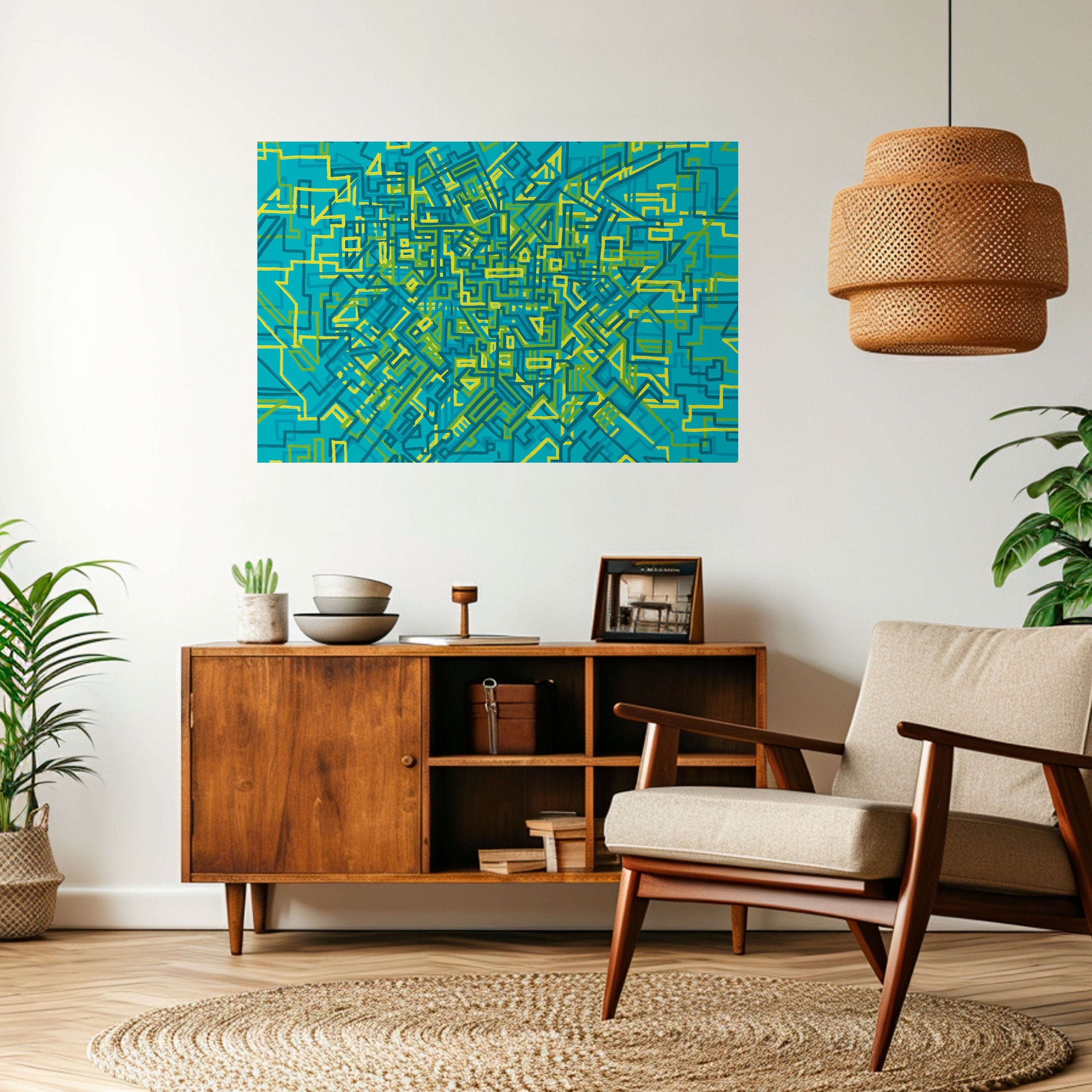 Affiche horizontale autocollante « SOUVENIRS NOSTALGIQUES »