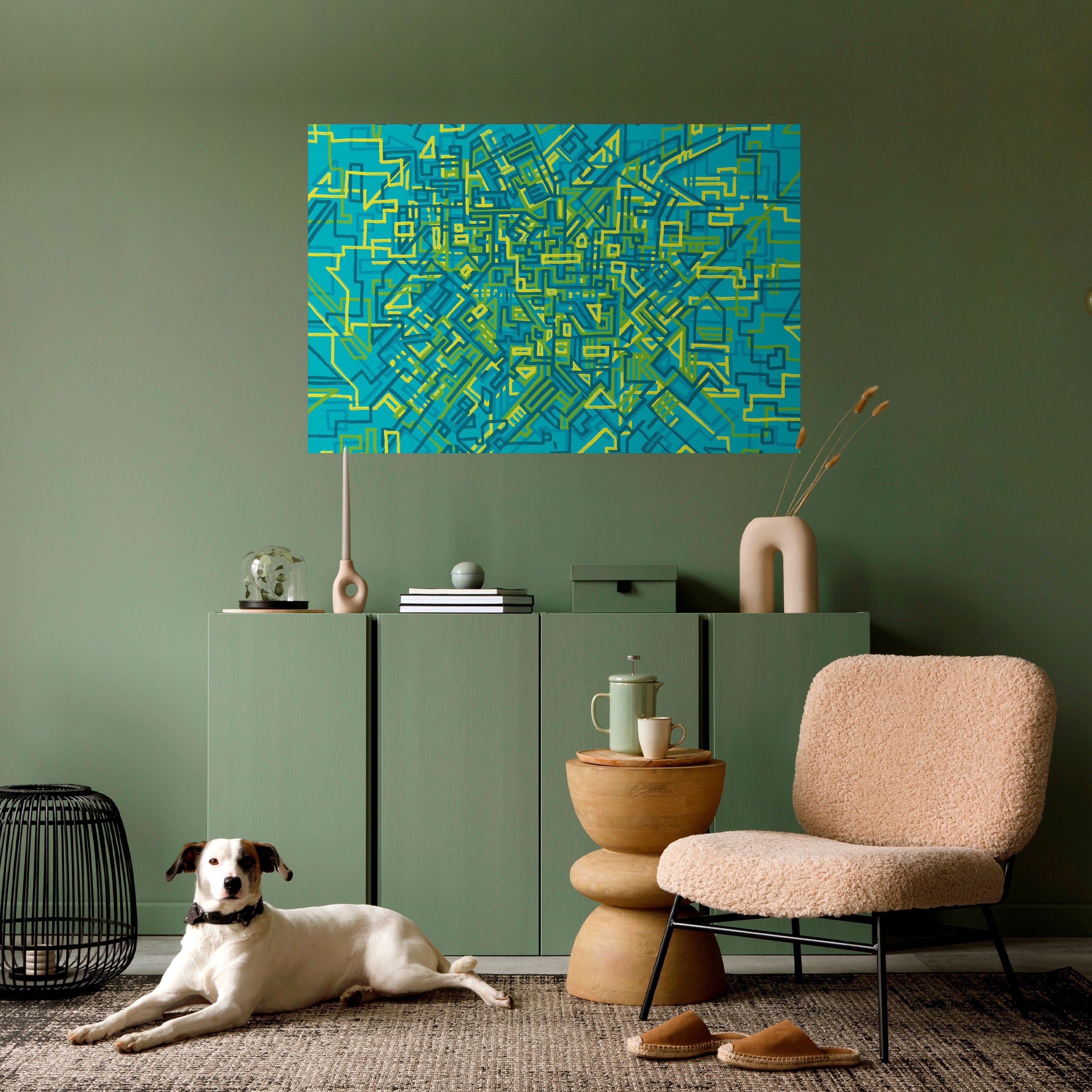 Affiche horizontale autocollante « SOUVENIRS NOSTALGIQUES »