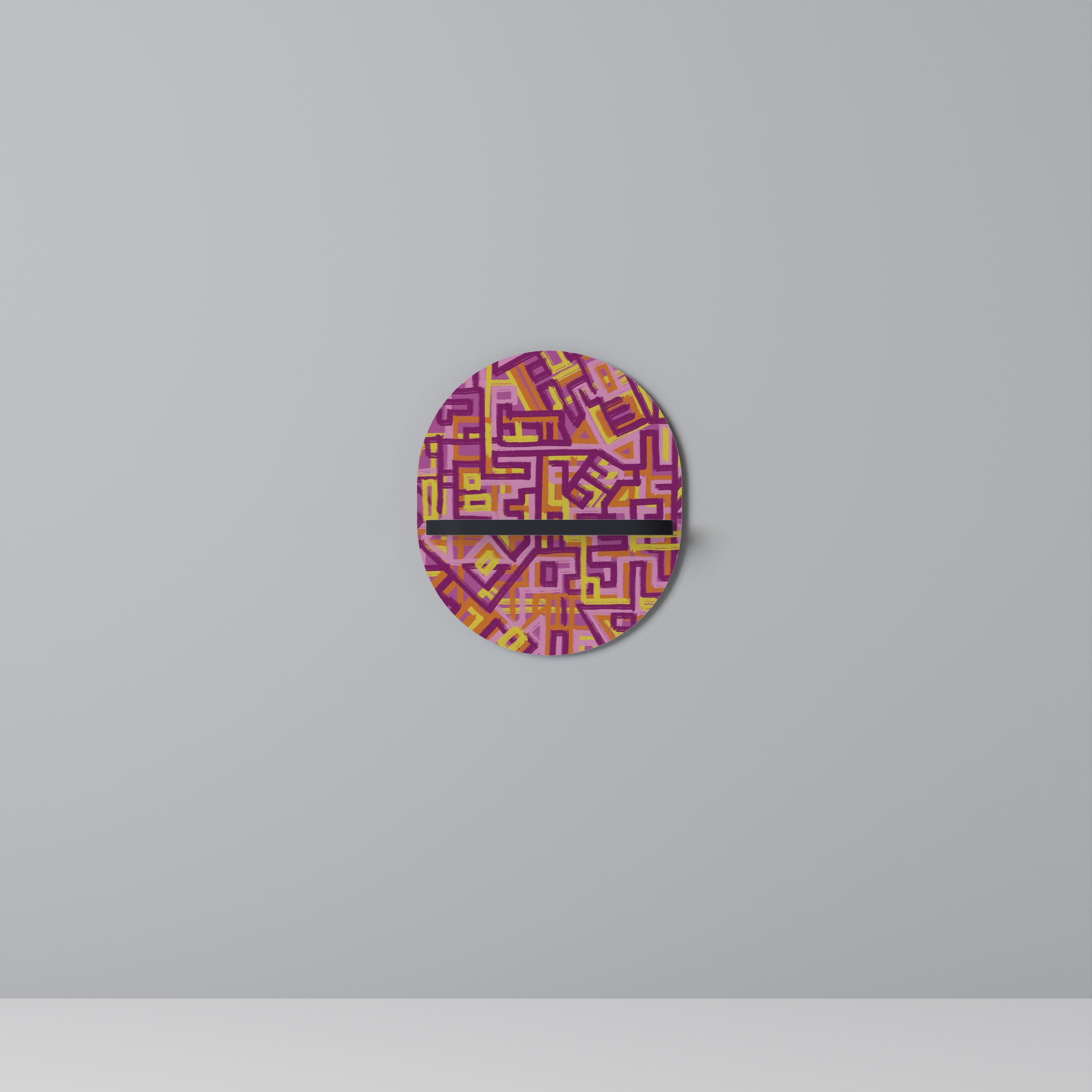 Étagère ovale LOVELY MEMORIES en finition noire