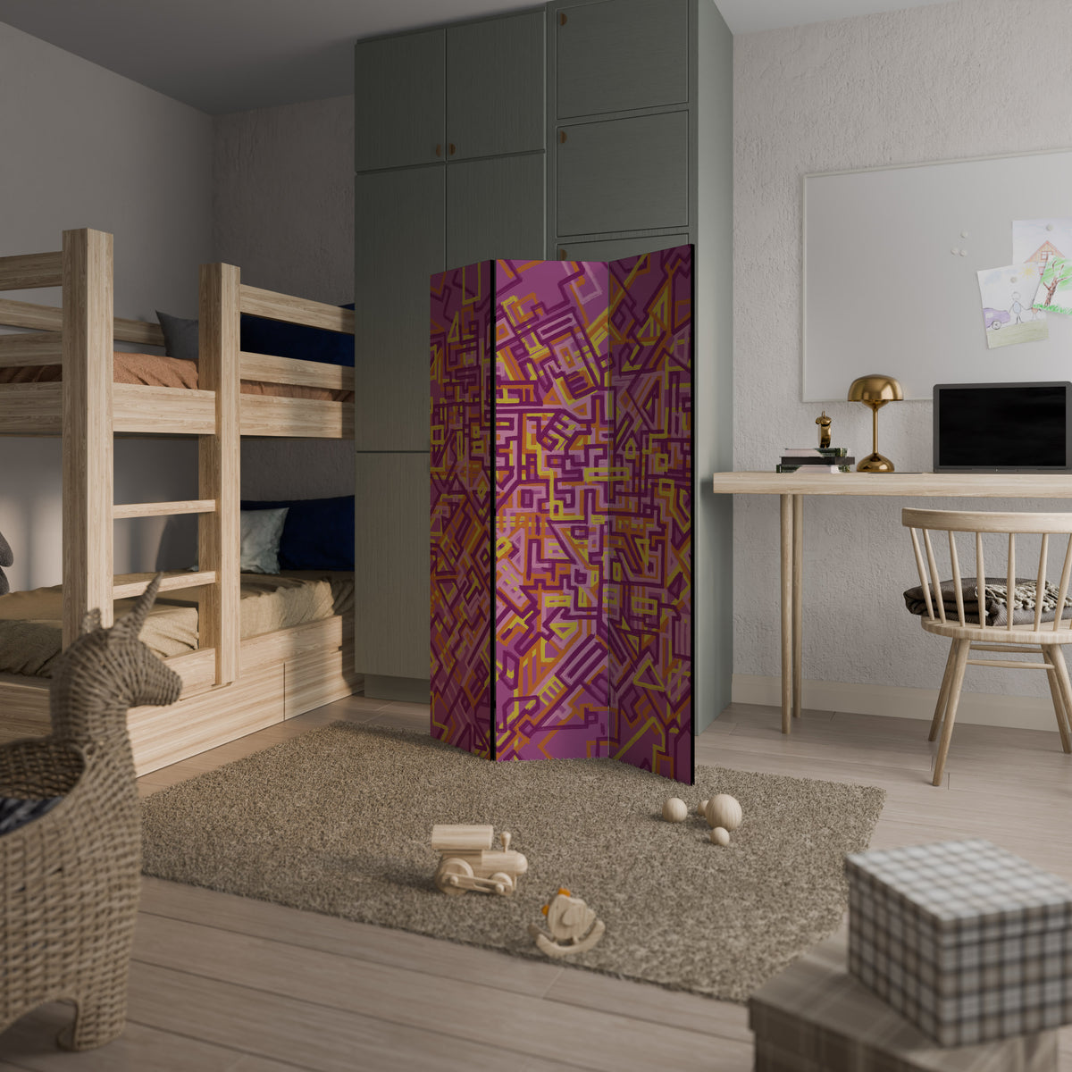 LOVELY MEMORIES 3-Panel Room Divider