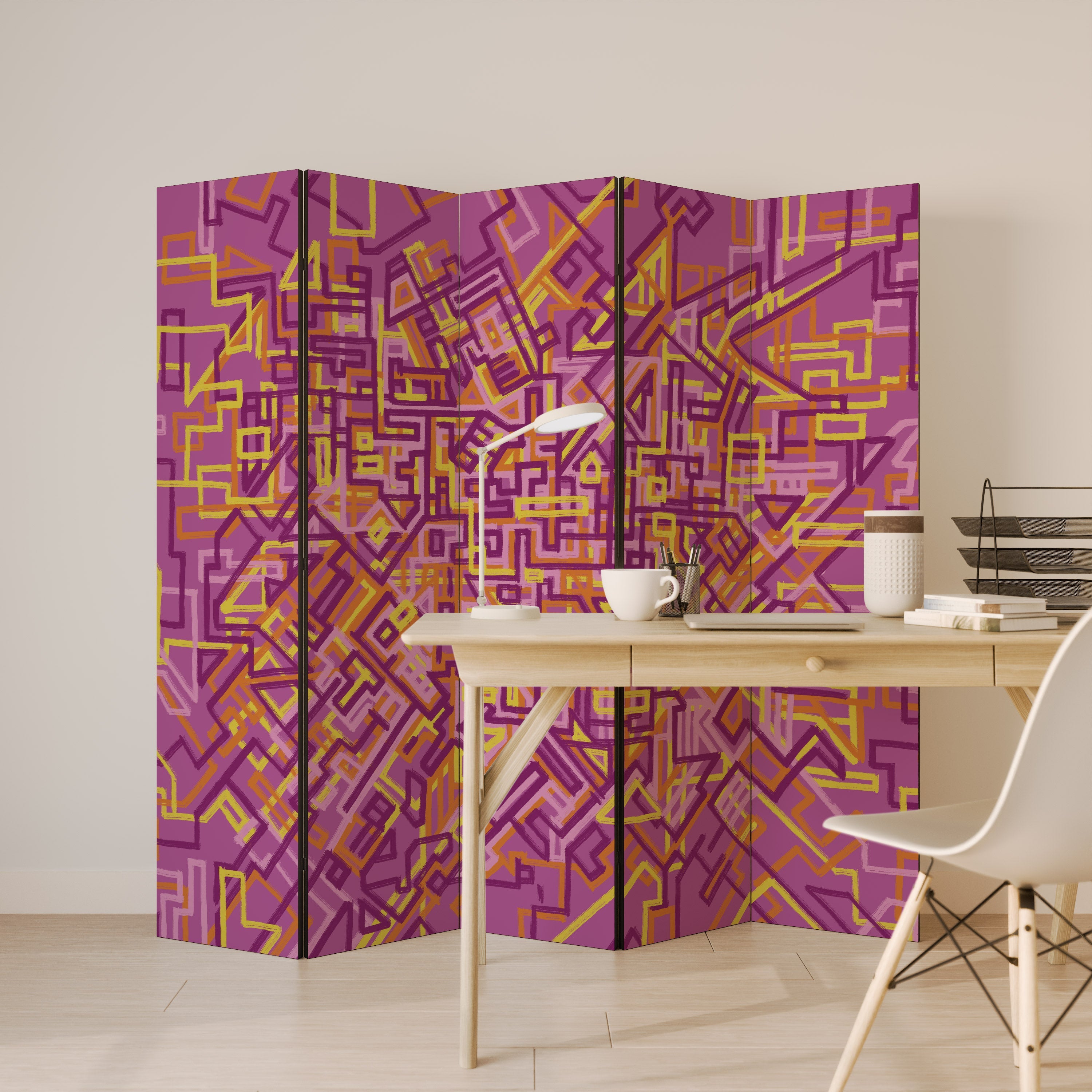LOVELY MEMORIES Decorative 5-Panel Room Divider