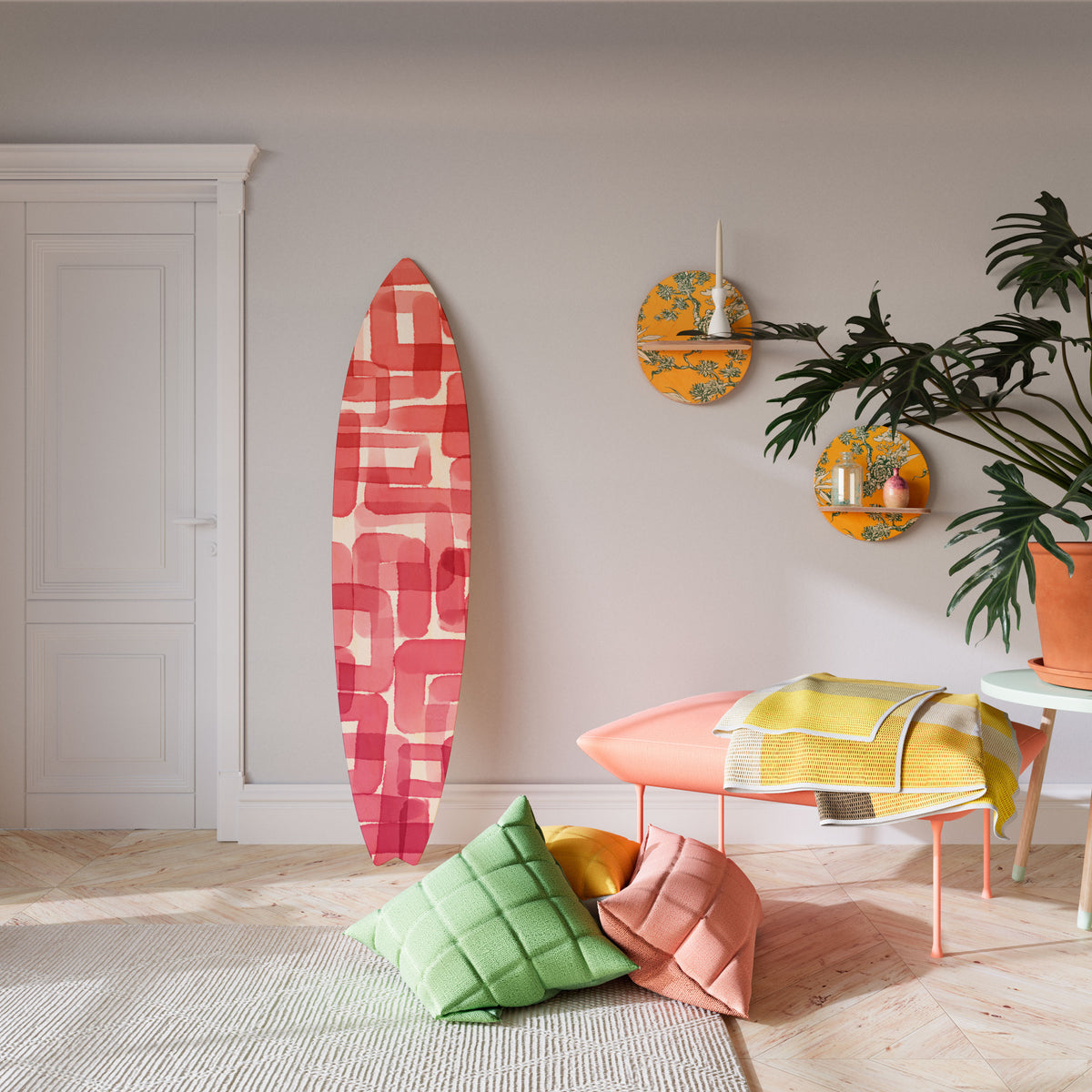 KALEIDOSCOPIC CUBISM Surfboard Decorative Panel