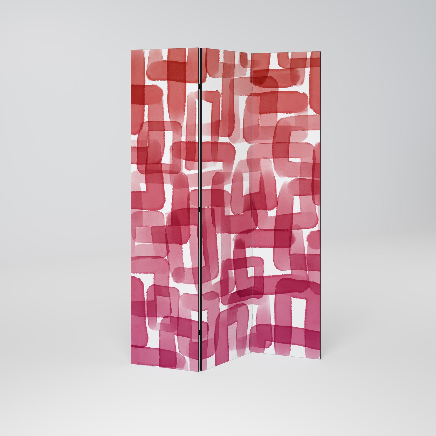 KALEIDOSCOPIC CUBISM 3-Panel Room Divider