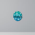 TURQUOISE RECTANGLES Art Shelf