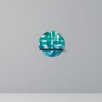 TURQUOISE RECTANGLES Art Shelf